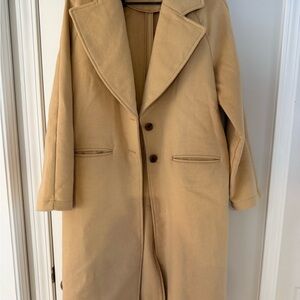 Versona Wool Camel Pea Coat
